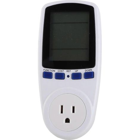 Intelligente Steckdose mit elektrischer Energiemessung, Leistungsmesser, Spannungs- und Strommessung, multifunktionale Steckdose zur Verbrauchsüberwachung (1/5)