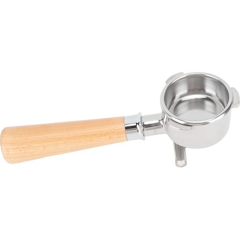 54-mm-Kaffeefilterhalter aus Edelstahl, Ersatzteile, 2 Auslaufteiler für Kaffeemaschinen 870 und 880, A2, Buche (1/5)