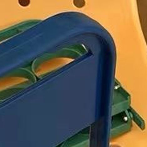 Porte-bouteilles portable, pliable, couleur unie, pour ranger les boissons, panier de pique-nique avec anse pour bouteilles de bière, bleu (1/5)