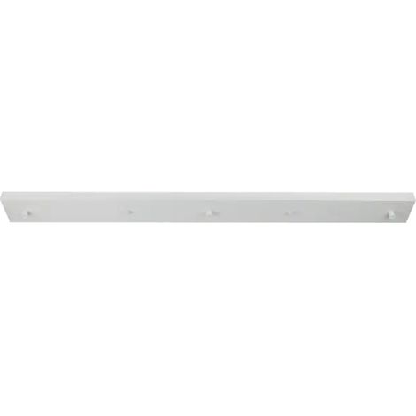 Plaque de plafond métal Blanc 100cm pour 2à3 lampes suspension universelle