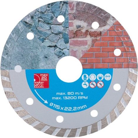 LEVIOR Disco diamantato DIAMANT 115x1.8x22.2mm TURBO 21135.01 (1/3)