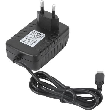 LAG Adaptateur Secteur En Plastique Noir Chargeur 5V 3A Type-C + Lampe Indicatrice Eu Plug 100‑240V (1/3)