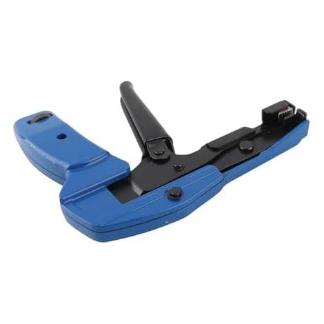 Serre-câble au HS 600A Outil de Tension et Coupe Automatique pour la Fixation des Attaches en Nylon Service Acier allié Bleu - (1/5)