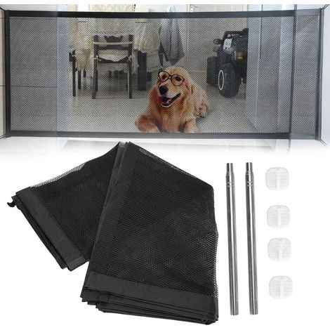 Filet D'isolation pour Chien, Clôture De Sécurité Pliable Et Portable, Porte en Maille Rétractable, Fournitures pour Animaux De Compagnie (1/5)