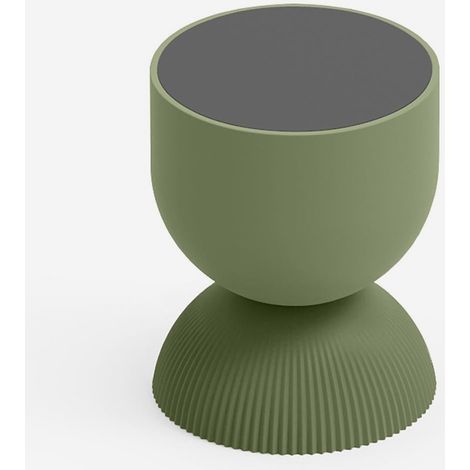 Tavolino design in polietilene salotto e outdoor piano antracite Illo - Verde 2