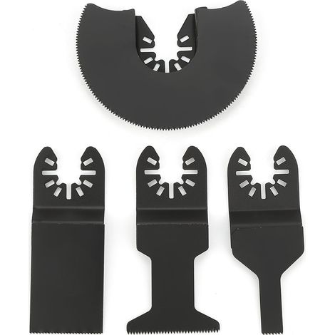Lames de scie multifonctionnelles en acier à haute teneur en carbone (lot de 4) - Outils de coupe oscillants (1/5)