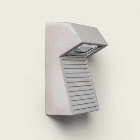 Applique da Parete per Esterni LED 8W Cemento Sealy Grigio Pietra