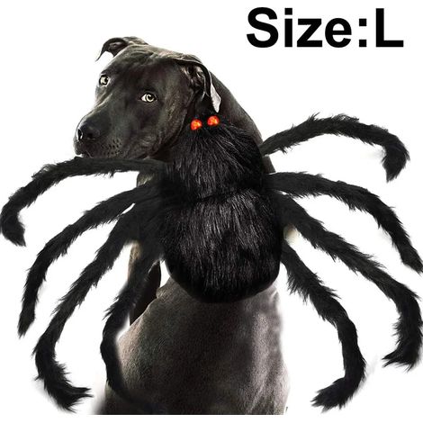 Costume da ragno per animali domestici Halloween, Abbigliamento da ragno per animali domestici, Costume da ragno per cani Halloween nero (1/5)