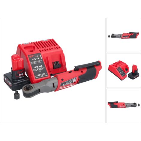 Milwaukee M12 FIR38-401 Cricchetto a batteria 12 V 75 Nm 3/8" 1/4" + 1x batteria 4,0 Ah + caricabatterie