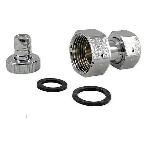 Montagesatz 3/4''IG x 1''IG zu Auslaufventil 3/4'' - mit Schlauchverschraubung (1/2)