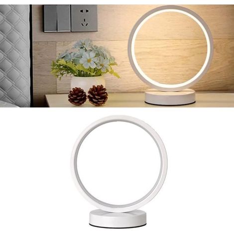 (Blanc)Lampe de chevet LED Moderne - Éclairage tactile - Blanc - ABS (1/4)