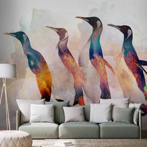 Papier peint adhésif Pingouin en balade - 392 x 280 cm (1/4)