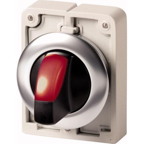 Commut.rotat.lumin.30mm affl.rouge 3pos EATON M30I-FWRLK3-R
