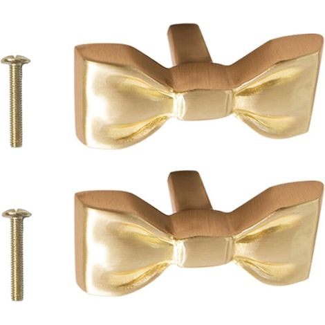 royaluxe -1 paire de boutons d'armoire en laiton avec vis de montage, boutons de porte d'armoire, boutons de tiroir de commode, boutons de placard, boutons de placard, accents de meubles (1/5)