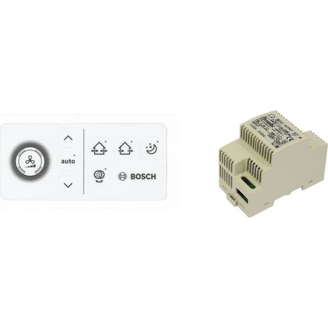 Bosch Accesorio Ventilación descentralizada CV 40 H/H Regulador de ventilación con fuente de alimentación para carril DIN, 7735600366