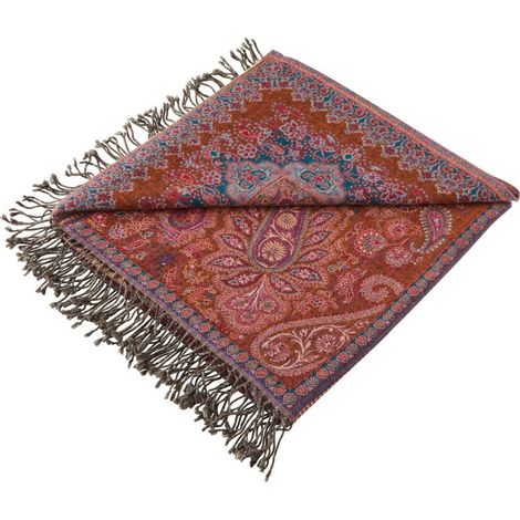 Plaid en Jacquard de laine à motif cachemire FARAH (1/4)
