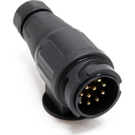 Adaptateur 13 broches pour remorque 12V Fiche pour attelage de remorque Prise de courant Automobile (1/4)