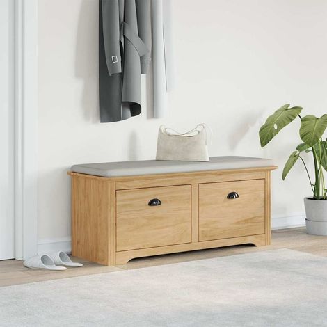 vidaXL Hallway Bench BODO Honey Brown 118 x 40 x 50 cm Engineered Wood