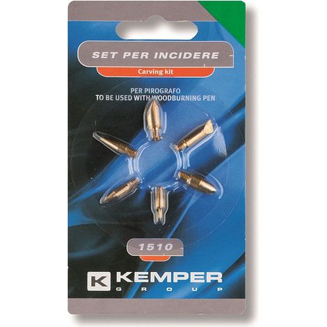 Kemper 1510 Set 6 Accessori per Inciderecon Pirografo (1/2)