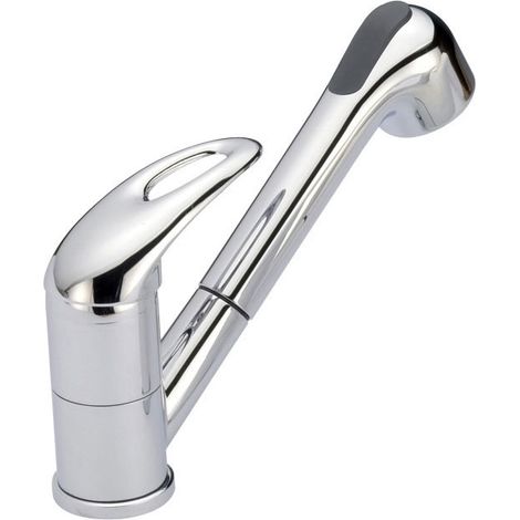 Mitigeur évier à bec haut orientable avec douchette - Décor : Chromé - ITAR (1/2)