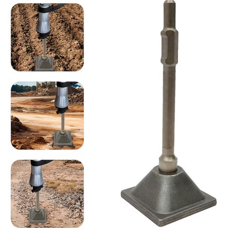 Tamper, acier 406CR, compatible avec les modèles de marteaux de démolition, haute résistance et résistant aux chocs, traité thermiquement pour la longévité, léger pour une utilisation facile (1/5)
