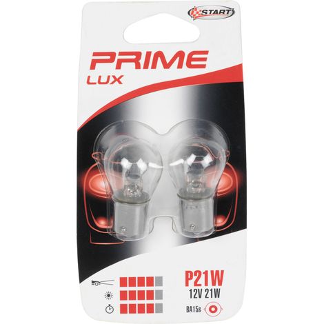 P21W Coppia di Lampadine per luci lampeggiatori auto 12V 21W BA15s (1/3)
