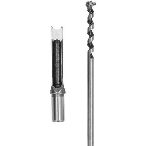 Foret à Trou carré, Outils de Foret à Burin à Mortaise en Acier à Roulement + Outils électriques pour le Travail du Bois en Acier allié (16mm)