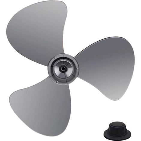 Pales De Ventilateur De Rechange, PP 3 Feuilles Remplacement Ventilateur Avec Un Cache-écrou, Pour Ventilateurs De Table Et Ventilateurs Sur Pied De 16 Pouces 400 Mm (1/5)