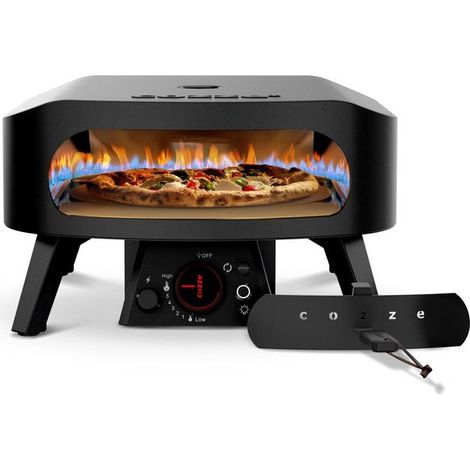 Four à pizza gaz COZZE Black Edition 13 avec pierre rotative