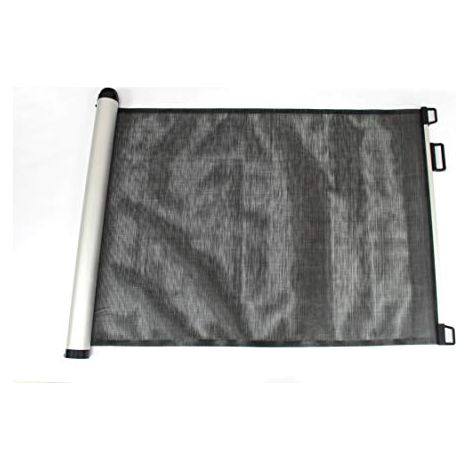 King Home Cancelletto bimbi DELUXE retrattile in PVC 130x89h cm nero (1/3)