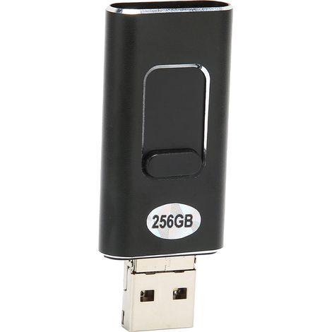 Clé USB C vers USB A 2.0 256 Go, Plug and Play, haute vitesse, pour téléphone, tablette et ordinateur. (1/5)