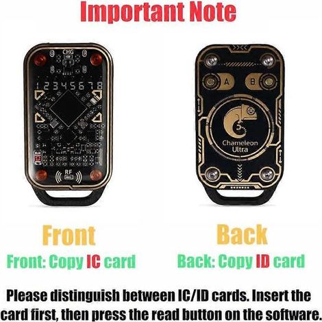 Lecteur émulateur de cartes à puce RFID Chameleon Ultra V3.0 + 4 porte-clés UID/CUID 125 kHz 13,56 MHz (copieur d'étiquettes de cartes à puce d'identification) (1/5)