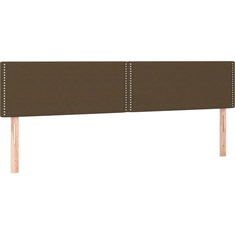 Maison Exclusive - Testiera Marrone Scuro 200x5x78/88 cm in Tessuto