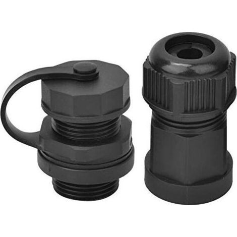 Connecteur femelle RJ45 étanche IP67, connecteur de prise de câble réseau CAT5 / 6, connecteur de câble d'extension(Core + 1 Housing) (1/3)