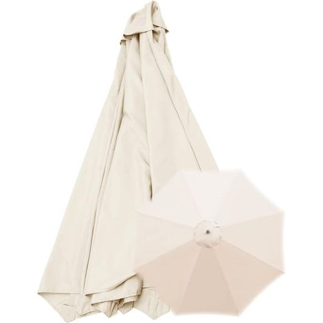 Housse de Rechange pour Parapluie - UV 30+ - 3m et 8 Bras - Housse en Tissu de Rechange pour Parasol de Jardin (1/5)