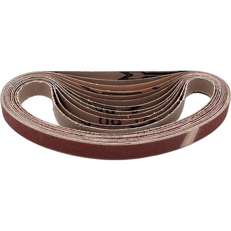 Cloth Sanding Belts 13 x 457 mm Grit Sandpaper, Sanding Belt Kit (1/4)