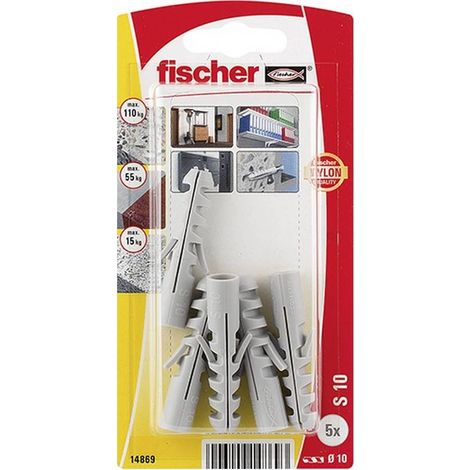 FISCHER blister 100 taco s-10 kp 14869 fischer , BLISTER 100 TACO S-10 KP 5 unidades 14869 FISCHER (1/3)