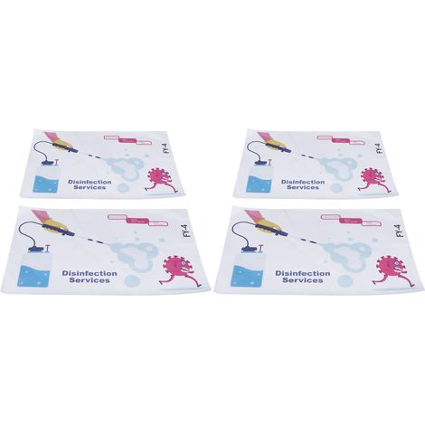 4 Pièces Autocollant Avertissement Vitre Décoration Murale Sticker Slogan Publicitaire (1/5)