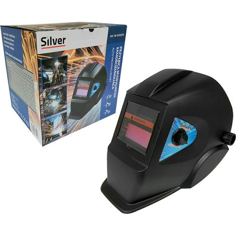 Maschera da saldatura silver 10376 protezione UV IR automatica
