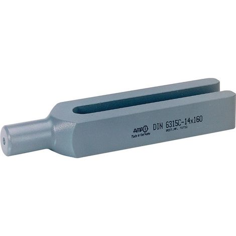 Abrazadera de horquilla DIN 6315C ranurado-W.33mm L.400mm para tornillo de apriete M30 AMF