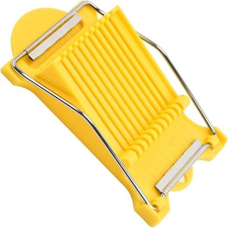 Trancheuse à Viande Luncheon,Egg Slicer Trancheuse Polyvalente en Fils d'acier Inoxydable,Trancheuse à Jambon Luncheon Meat, Trancheuse à Fromage à Pâte Molle,Jaune (1/5)