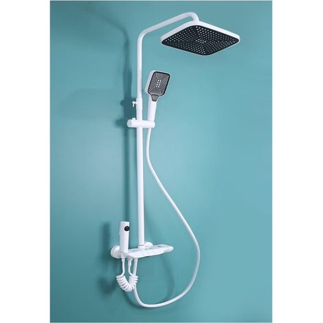 Ensemble de douche mitigeur thermostatique intelli Ensembles de robinets de douche de salle de bains à affichage numérique, accessoires de salles de bains Le débit d'eau produit de l'électricité, ense (1/5)