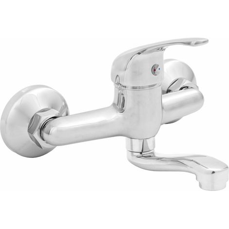 Grifo de fregadero Invena Mitris, caño de 15 cm. (1/2)