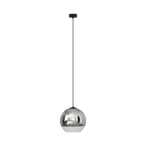 Suspension Nowodvorski GLOBE verre chromé Ø25 noir 7606