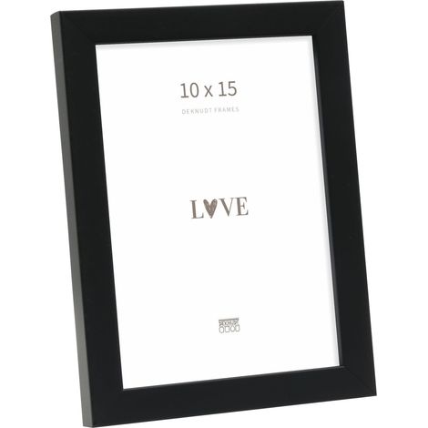 Cadre Bois Couleur Noir Photo 10x15cm S243K2 (1/5)