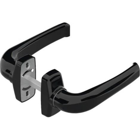 La Croisée DS Kristall Schwarz Aluminium Türdrücker