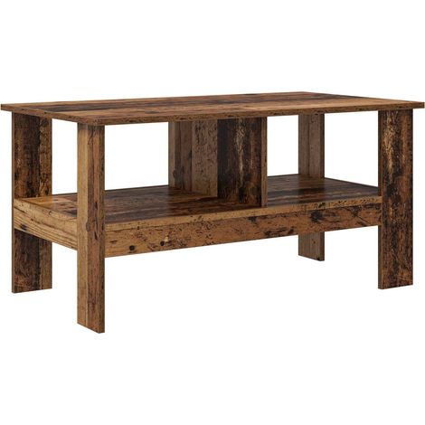 Table basse Bois ancien 90 x 50 x 45 cm Bois d'ingénierie