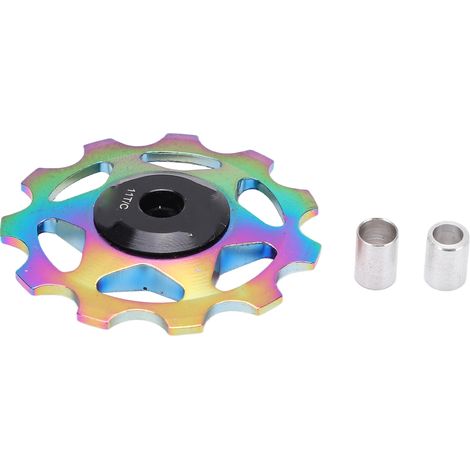 Poulie de dérailleur arrière 11T pour VTT - Roue guide, galet tendeur et roulement coloré (1/5)