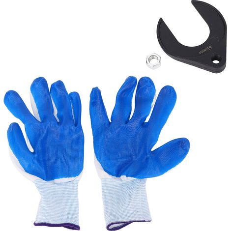 Outil de retrait d'extracteur d'essieu CV intérieur avec vis en acier au carbone, adaptateur de retrait de joint en forme de U pour marteau coulissant, filetage 5/8 pouces x 18 63mm/2,5 pouces