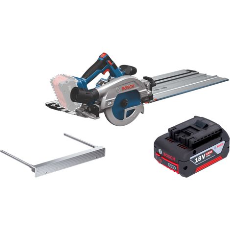 Sega circolare a batteria Bosch GKS 18V-57-2 GX Professional 18 V 165 mm Brushless + 1x batteria da 4,0 Ah + guida di taglio - senza caricabatterie (1/5)